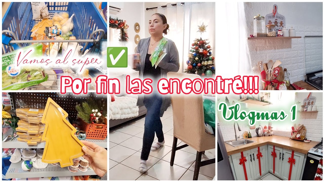 🏡🌲 POR FIN LAS ENCONTRÉ!!! 🌲✨️ AL SUPER Y SIN GAS PARA COCINAR | VLOGMAS #1 🍬