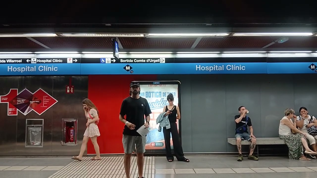 Metro Barcelona L5 Serie 5001 Trayecto de Verdaguer a Collblanc