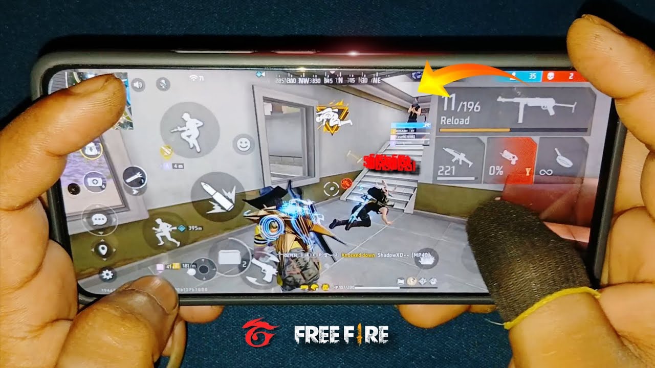 Redmi note 14 5g 📲 Free Fire Gameplay ⚡FF handcam Gameplay 💪4 Finger hud ⚙️
