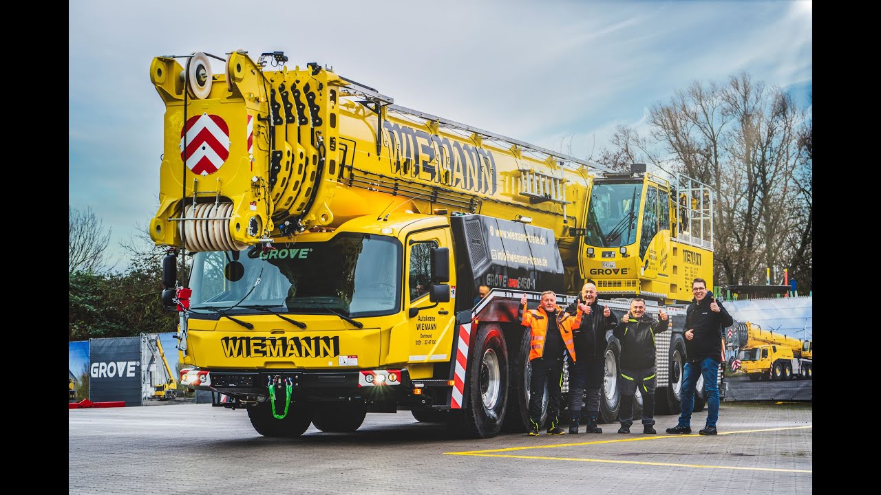 Schwarz gelber Grove GMK6400-1 für Wiemann – dieser Sechsachser spielt in einer anderen Liga