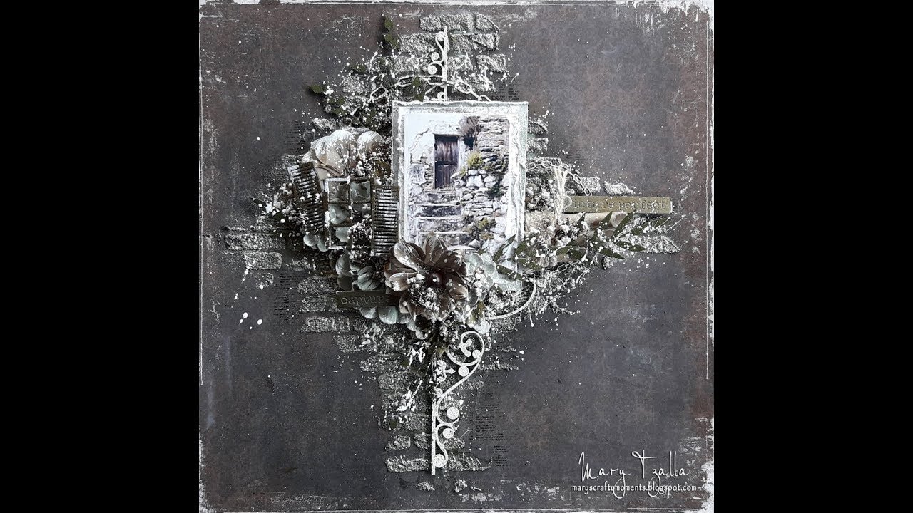 Step-by-Step Tutorial Mixed Media Layout ''Picture Perfect'' for Dusty Attic & Maja Design