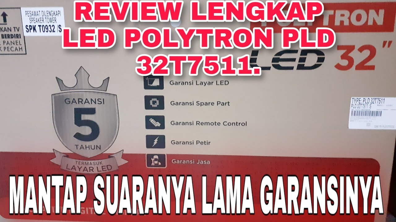 REVIEW LED POLYTRON PLD 32T7511 SPEAKER TOWER !