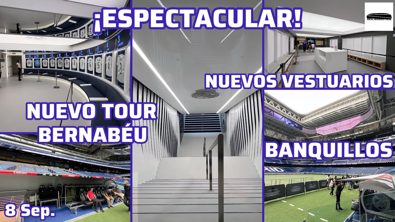 8 Sep. NUEVOS VESTUARIOS Y ZONA T&Eacute;CNICA ABIERTO AL P&Uacute;BLICO. MERECE LA PENA EL NUEVO TOUR