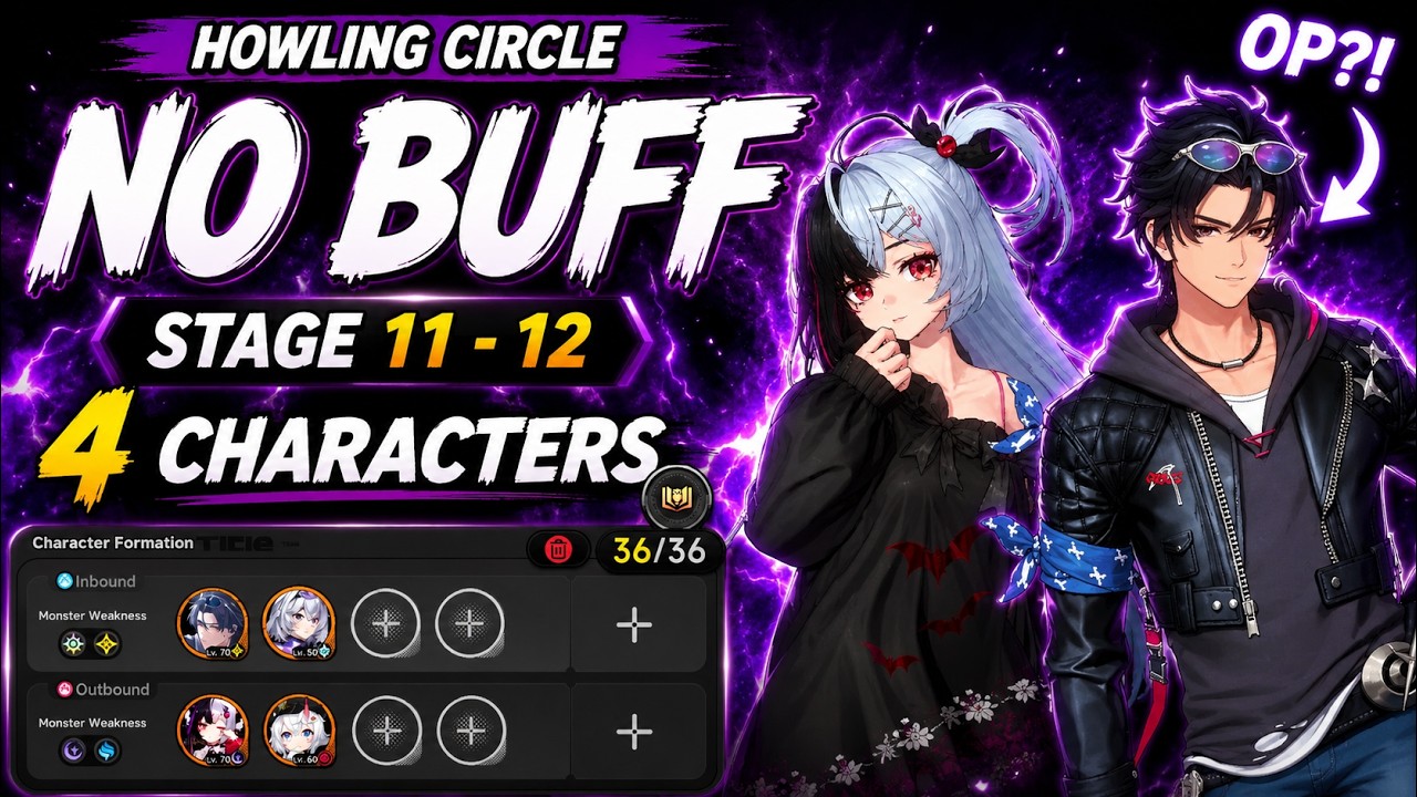 Howling Circle Stage 11-12 NO BUFF | A0 Chaos & A0 Lacrimosa | Beyond The Rails NTE 1.1