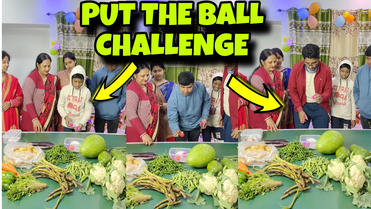 Put The Balls and Win Vegetables Challenge | Funny Family Challenge | S Paul Family Challenges 