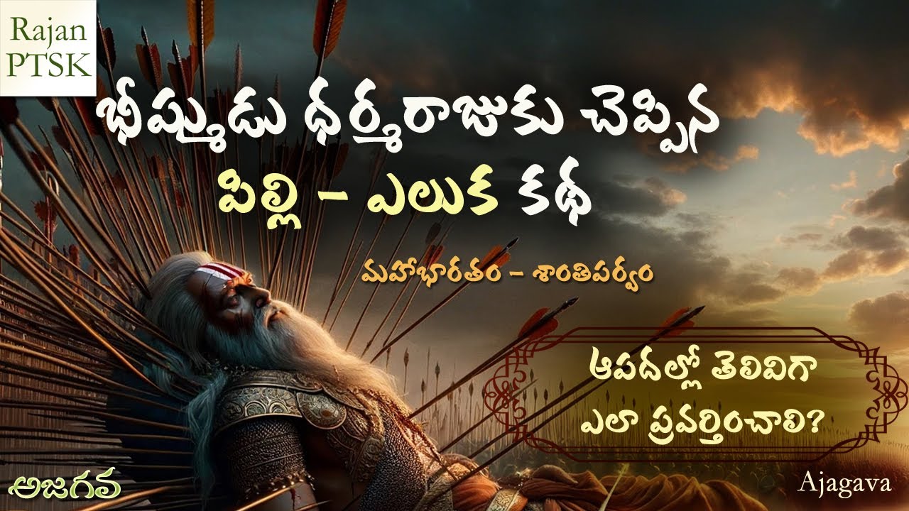 భారతంలో కథలు | భీష్ముడు చెప్పిన పిల్లి ఎలుక కథ | The Teachings of Bhishma | Rajan PTSK