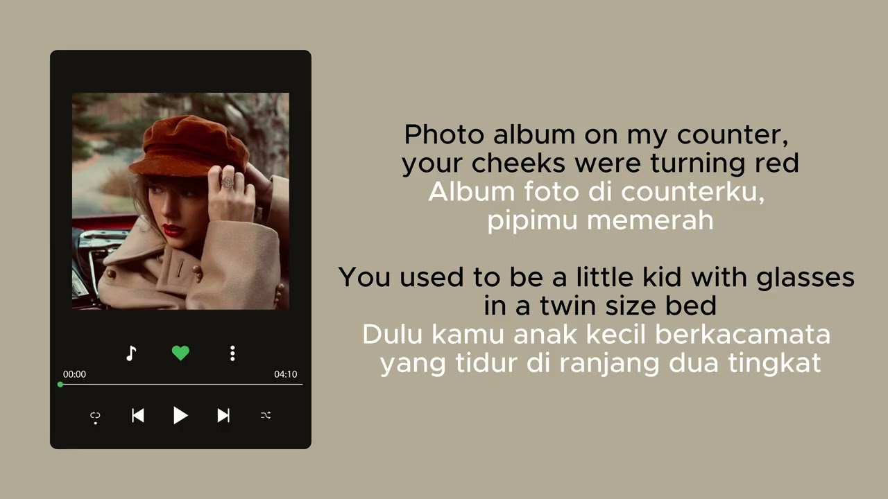 Taylor Swift - All Too Well (Lirik dan Terjemahan) Taylor's Version