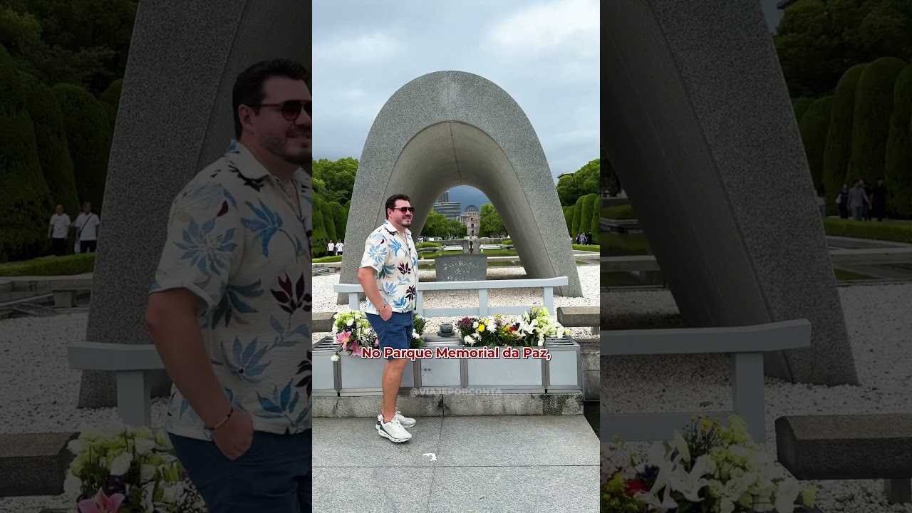 Visitamos Hiroshima e Nagasaki no Jap&atilde;o em pleno anivers&aacute;rio de 80 anos da Bomba At&ocirc;mica #Shorts