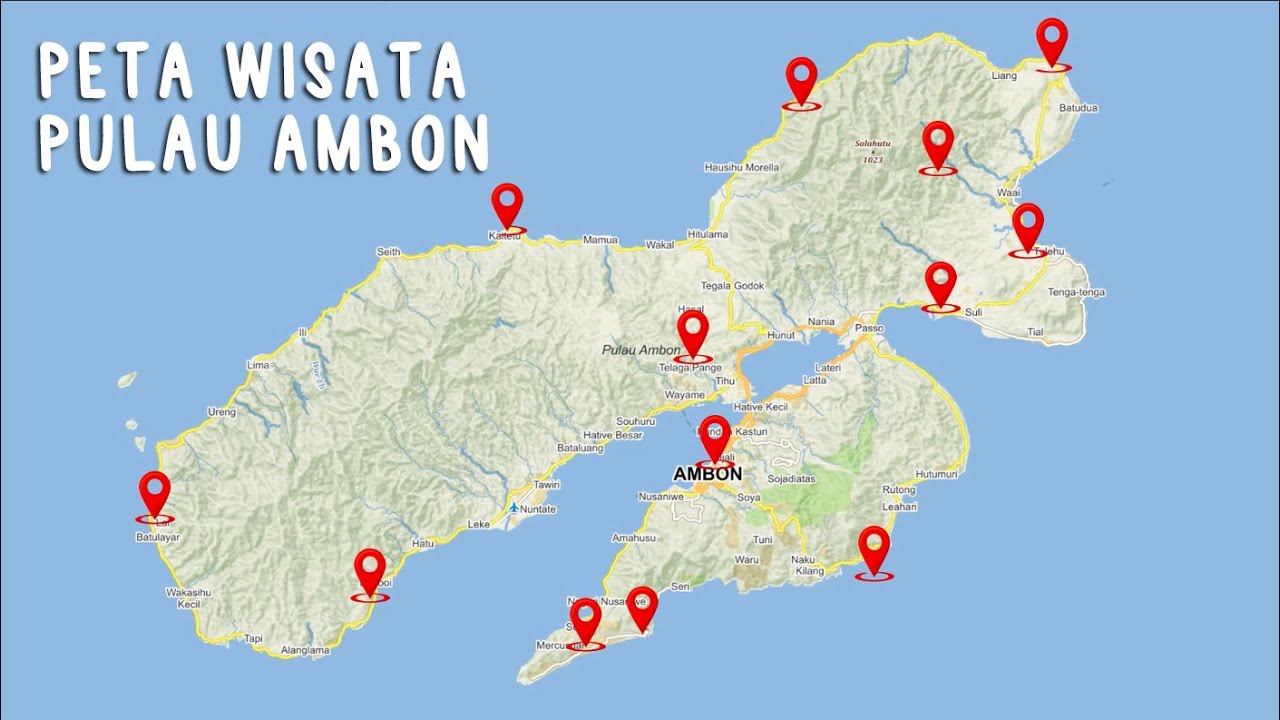 PETA WISATA DI PULAU AMBON