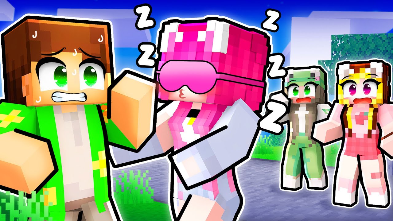 IUBITA Mea este *SOMNAMBULA* pe Minecraft...