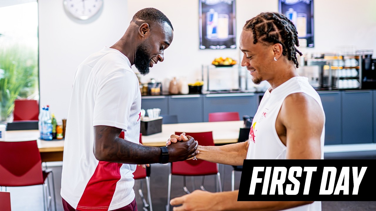 Welcome, Lutsharel Geertruida! | His first day at RB Leipzig 🔴⚪️