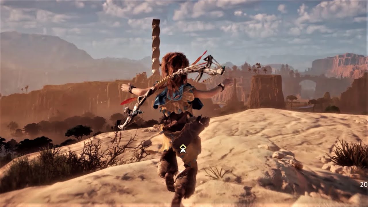 little aloy Explores the off map area from Nora land to Carja land. Horizon Zero Dawn