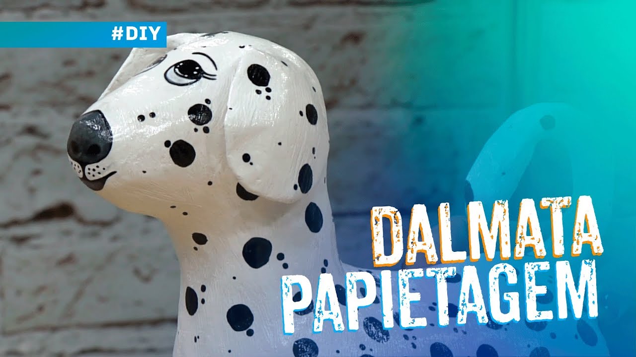 Dálmata em papietagem por Filó Camargo