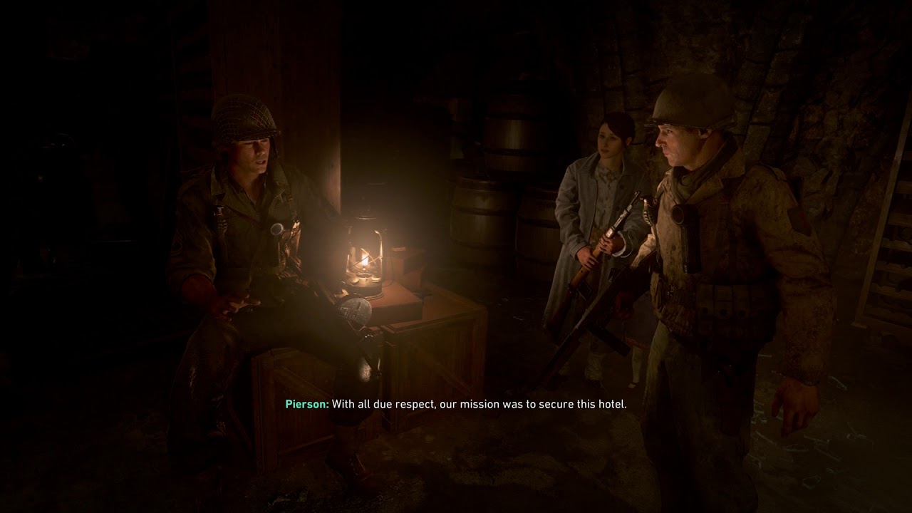Call of Duty: WWII - Collateral Damage: Civilians In Basement 