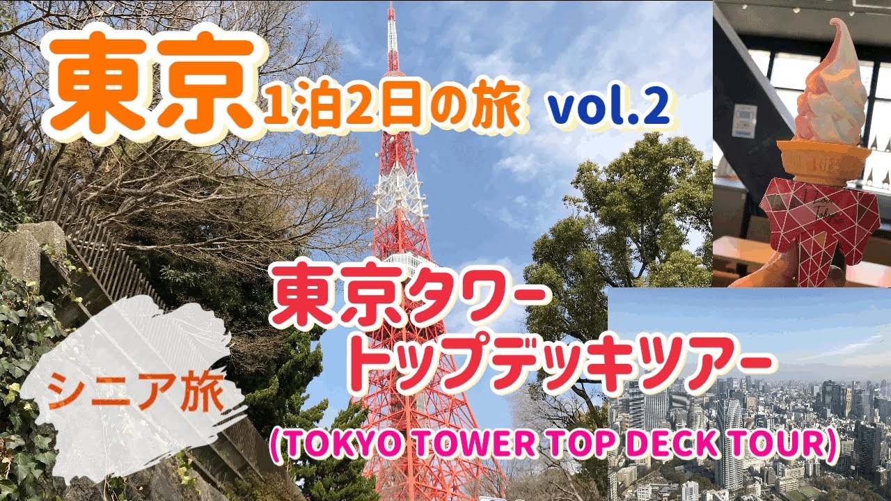 [50代主婦1人旅]東京タワー トップデッキツアー(TOKYO TOWER TOP DECK TOUR)