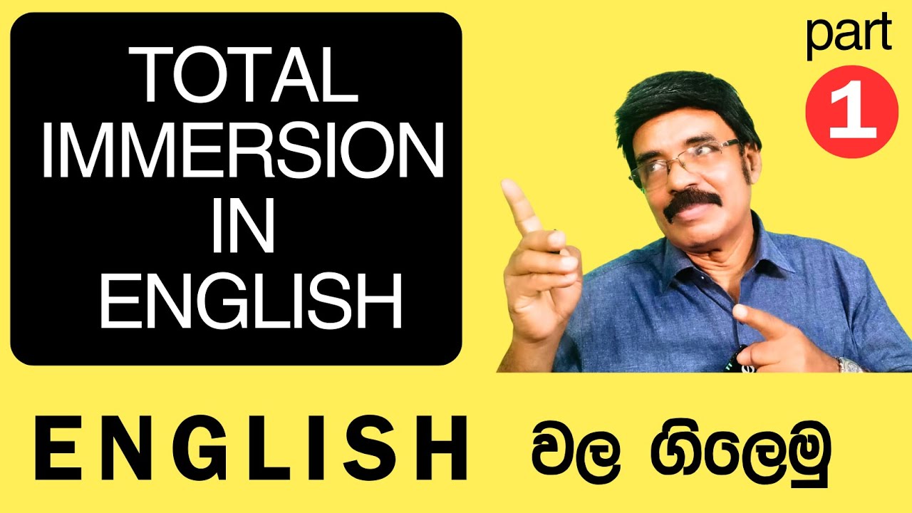 TOTAL IMMERSION IN ENGLISH TO IMPROVE THE SPOKEN PART OF IT