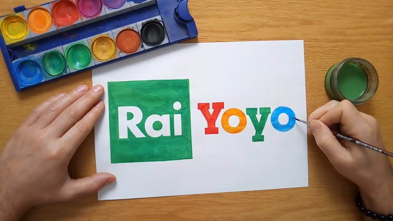 il logo di Rai Yoyo - Rai Yoyo logo - painting