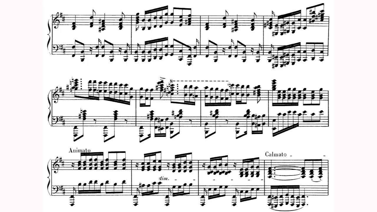 Théodore Dubois - Etude in D-Flat Major for Piano, ITD 33 (1905-06) [Score-Video]