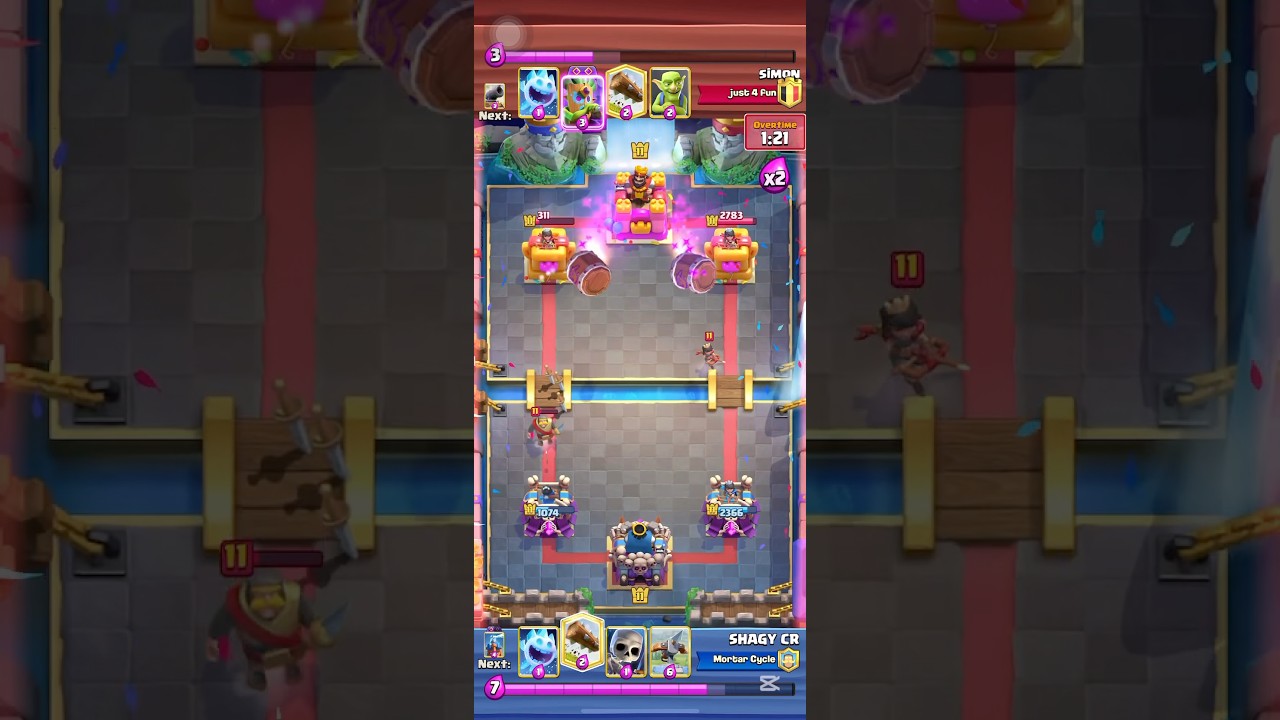 That was an intense game #gaming #clashroyale #games #comeback #supercell #intensegame #gameplay