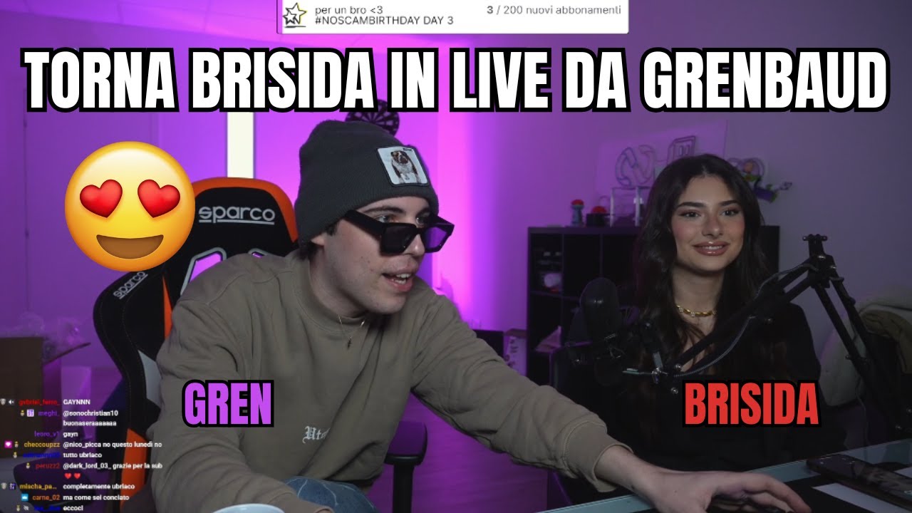 TORNA BRISIDA IN LIVE DA GRENBAUD❤️