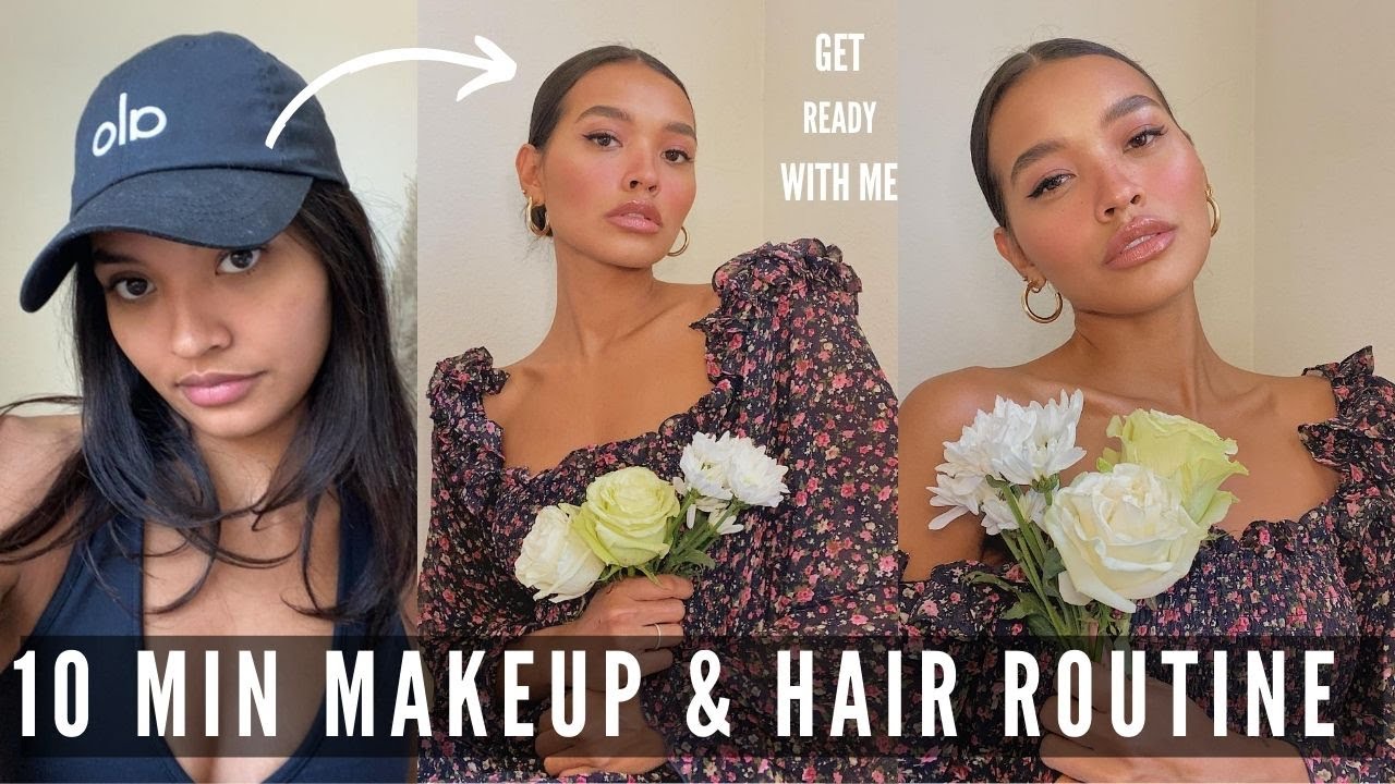 10 MINUTE MAKEUP & QUICK DIRTY HAIR ROUTINE | NICOLE ELISE