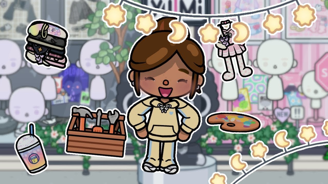 Speed build with me in the Toca Boca outlet mall! 🔨🌿❄️ || *VOICED* 💙 || *Free to copy!* 🫶