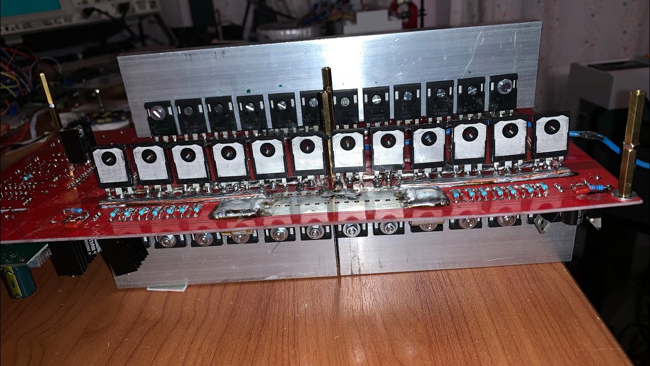 Inverter sine wave 12-16kw/48vDC/220VAC.DIY. 48 pcs MOSFET HY4008