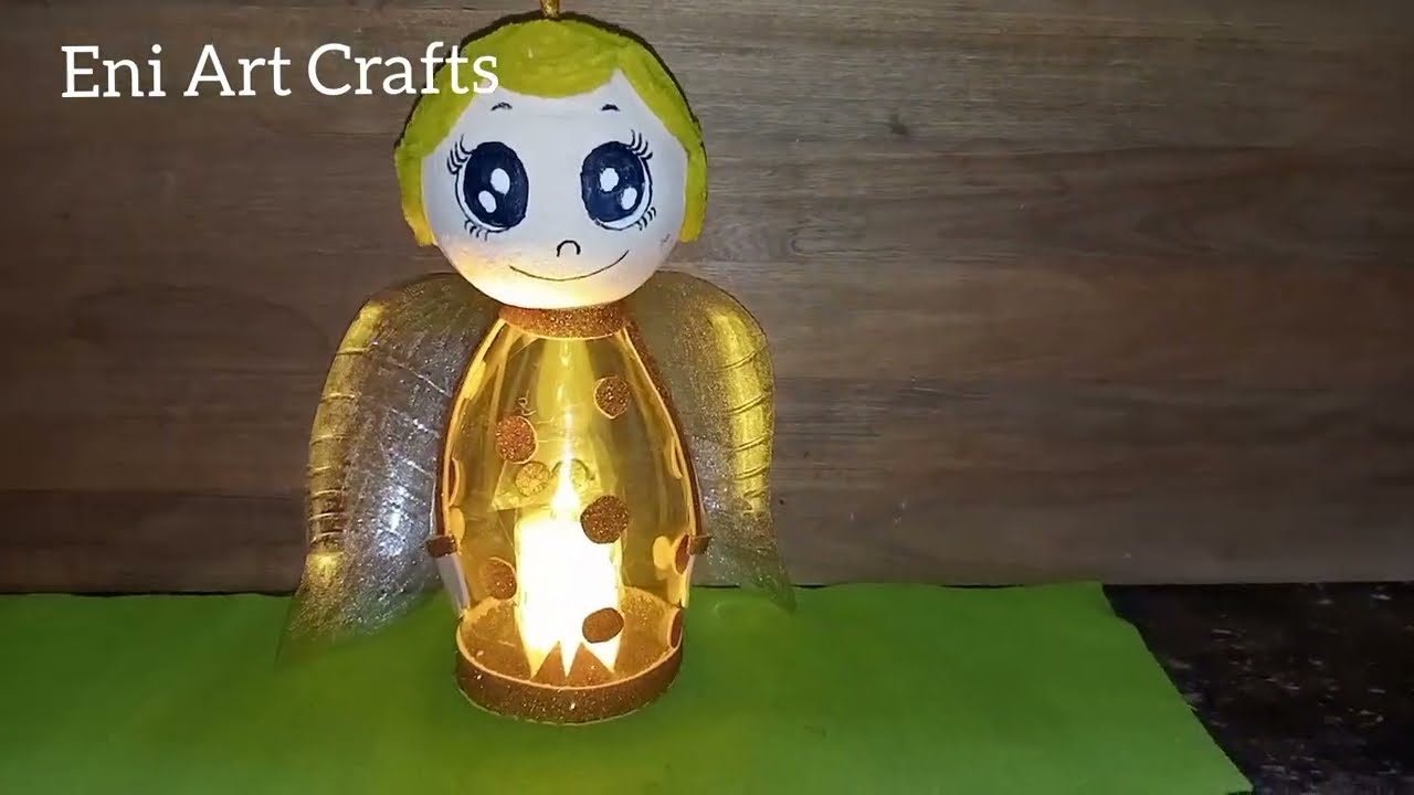 Cómo Hacer Angel Navideño Con Botellas Plásticas 😍