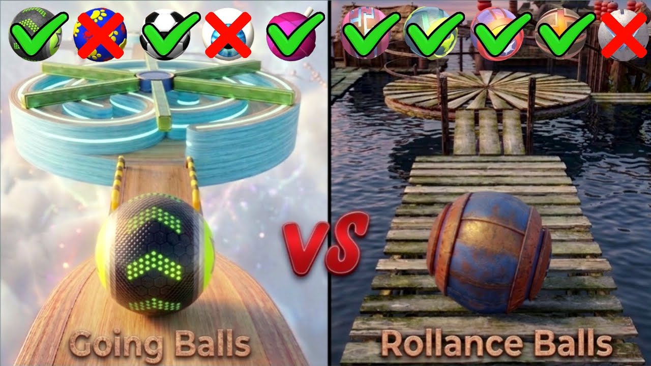 Going Balls vs Rollance Adventure Ball - Super Speedrun Challenge!  | Point Level Gaming