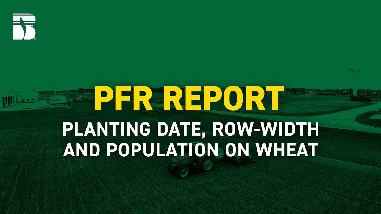 Planting Date, Row-Width and Population on Wheat | Beck's PFR Report