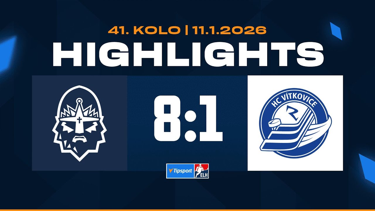 Highlights | Ryt&iacute;ři Kladno vs. HC V&iacute;tkovice Ridera 8:1 | 11.01.2026