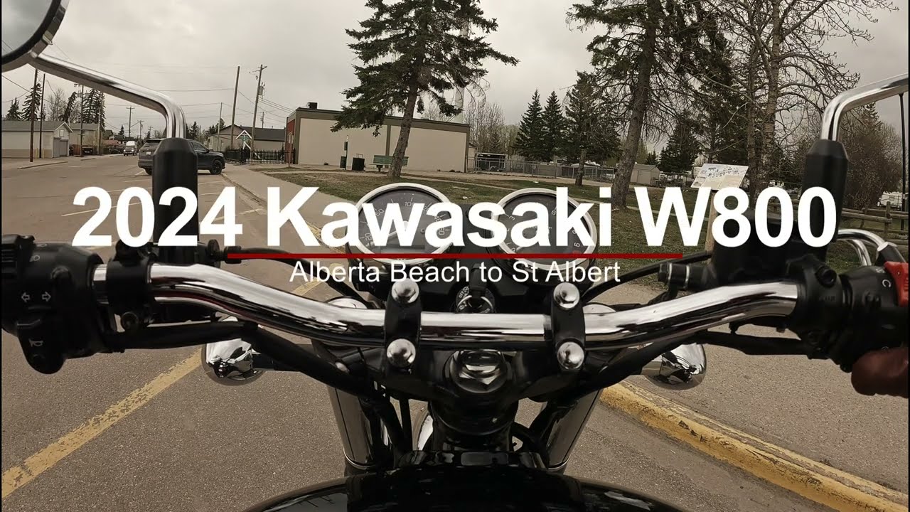 Kawasaki W800 - Long ride new mic test