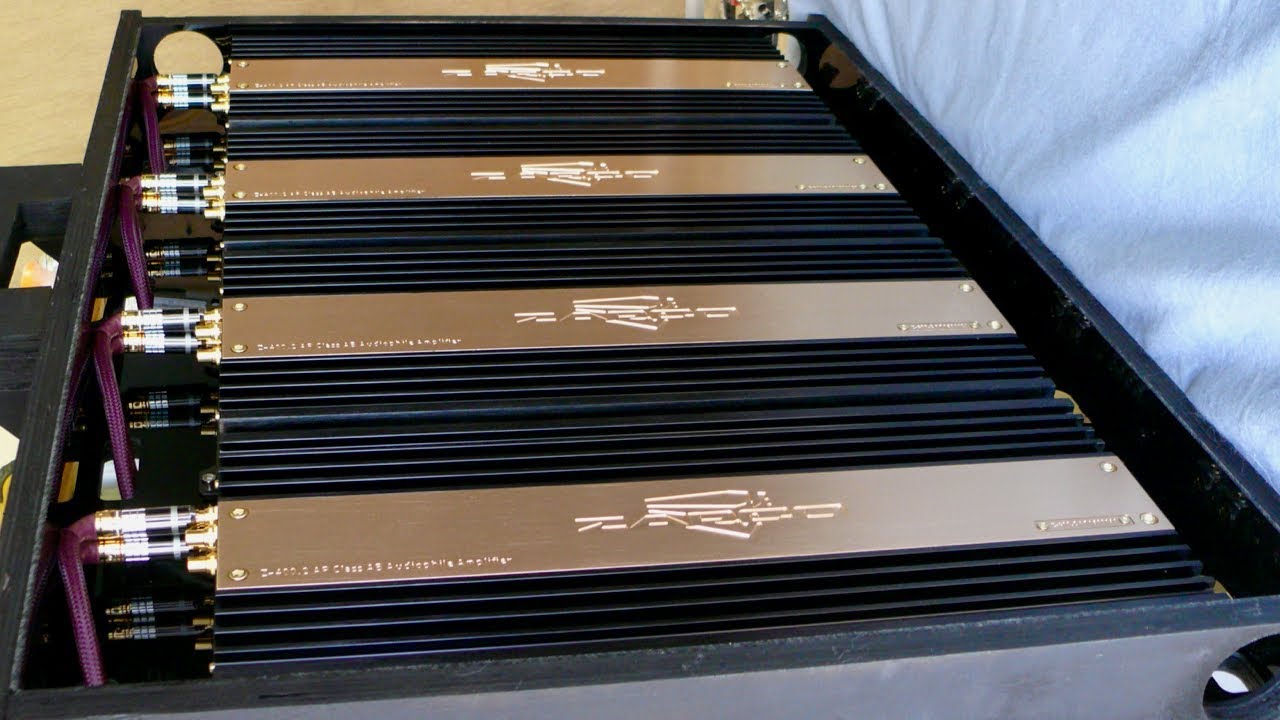 Amp rack build for Mercedes E-series 2018 with ZAPCO Z-400.2AP amplifiers