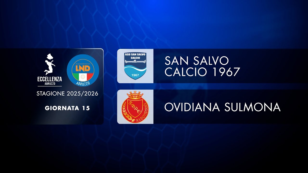Eccellenza Abruzzo | 15&deg; giornata: San Salvo-Ovidiana Sulmona (2-1)