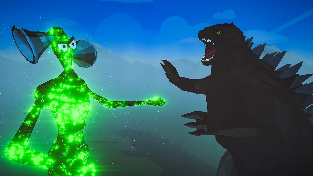 Siren Head vs Godzilla - TABS Animation