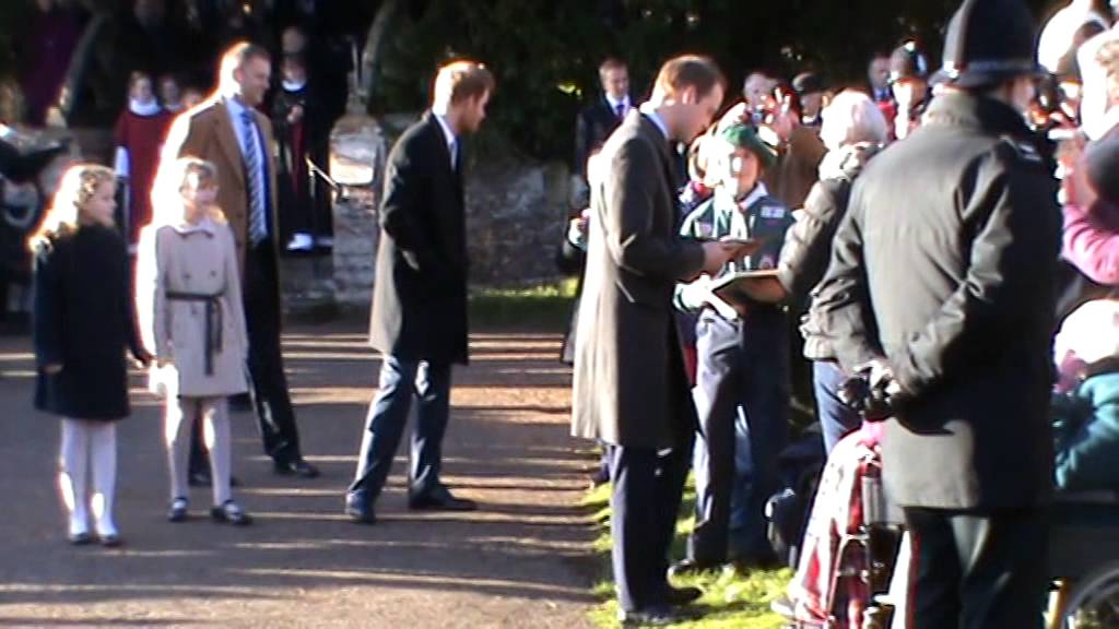 The Royal Family at Sandringham - Christmas Day  2013