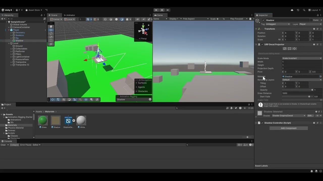 Unity 6 - 3D Platformer Shadow