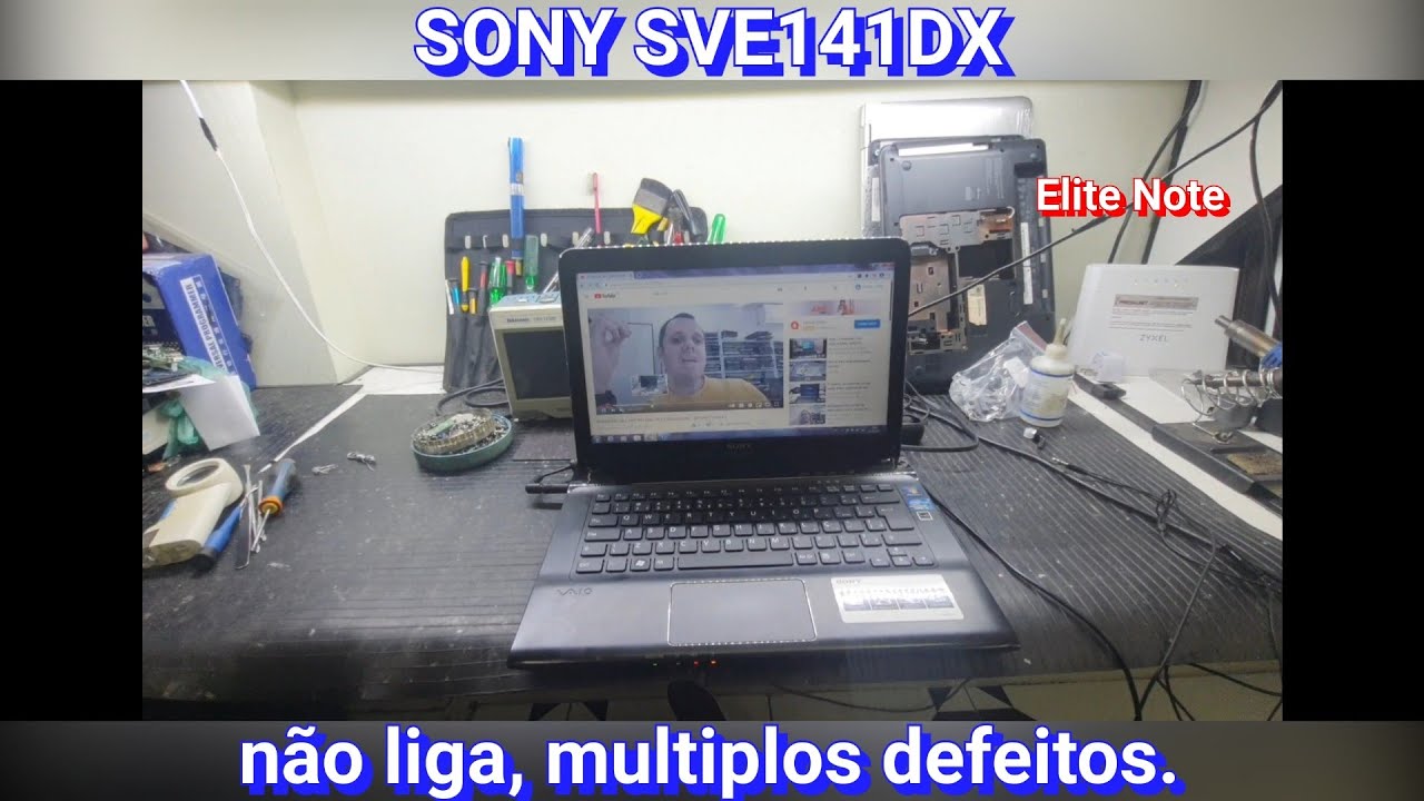 NOTEBOOK SONY VAIO SVE141D11X NÃO LIGA, COM MULTIPLOS DEFEITOS, RESOLVIDO TODOS SÓ COM ANÁLISE.