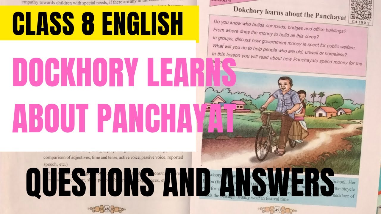 Dokchory Learns about panchayat questions and answers Class 8 English 