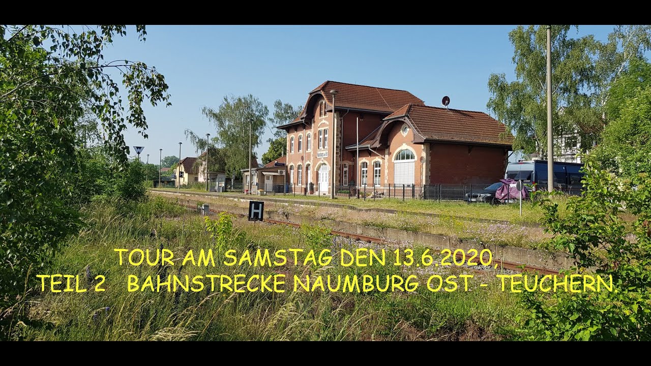 Jens im Einsatz heute Teil 2, alte Bahnstrecke Naumburg Ost - Teuchern.