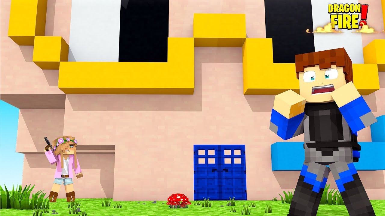 BUILDING SCUBA STEVE A HOUSE IN MY NATION | Minecraft Dragon Fire