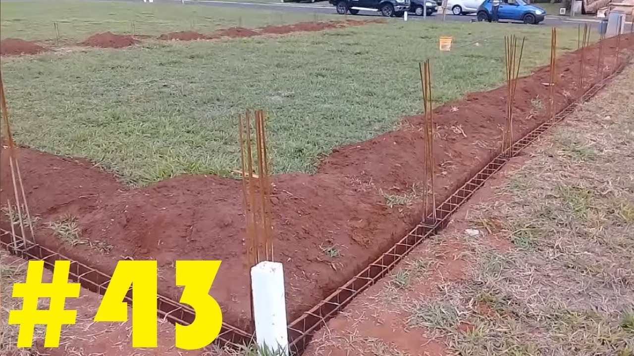 #43-Como fazer Viga Baldrame (muro de arrimo) | Parte 1