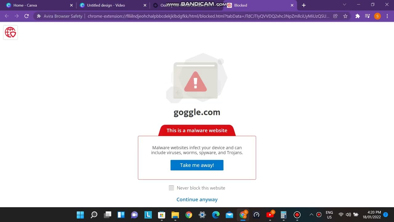 Visiting goggle.com in 2022