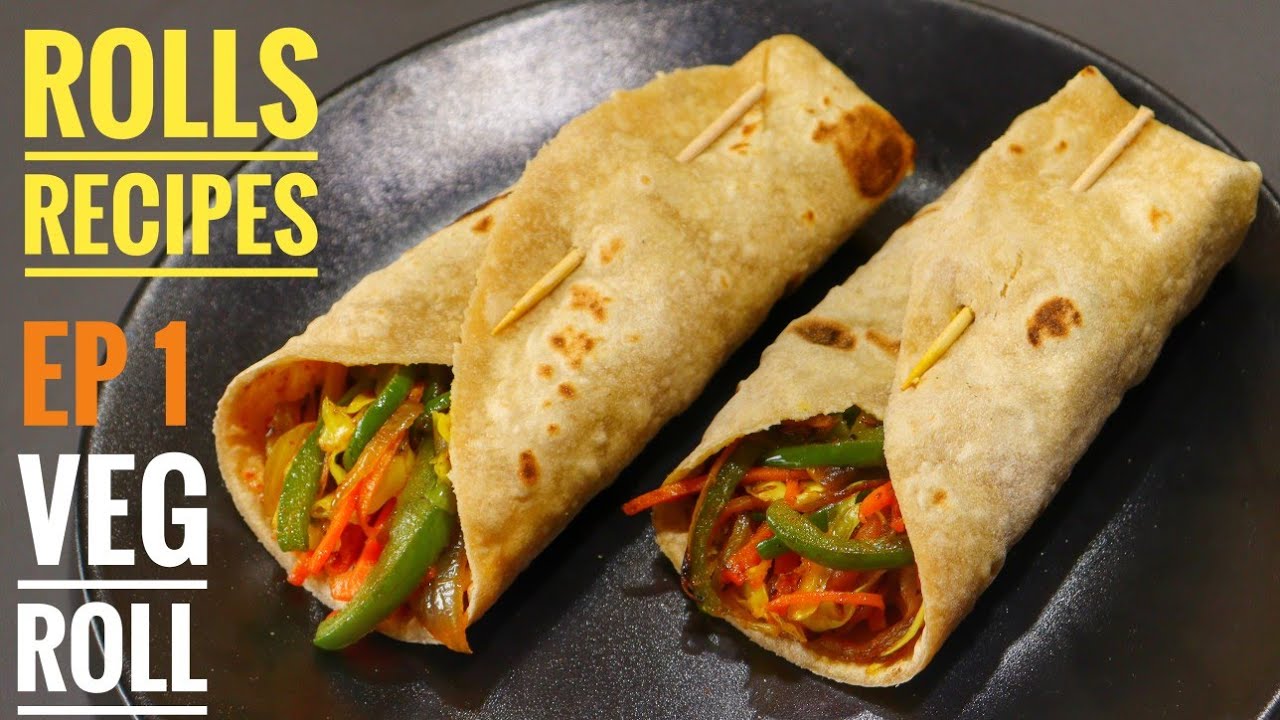 VEG ROLL | EASY BREAKFAST RECIPE | VEG CHAPATI ROLL | CHAPATI ROLL