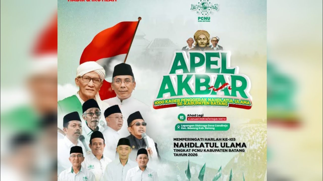 APEL AKBAR HARLAH NU KAB. BATANG di CANDIREJO BAWANG