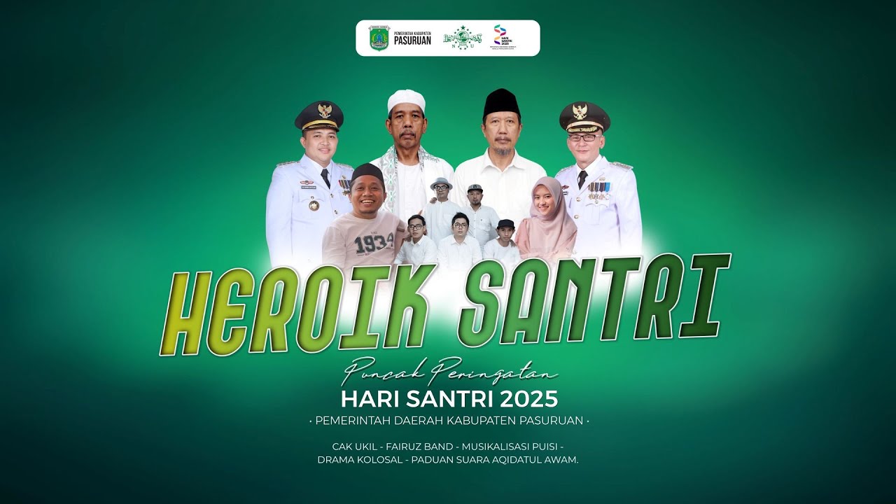 🔴BOHATERSKIE PASURUAN SANTRI!!! Szczyt obchod&oacute;w NARODOWEGO DNIA SANTRI 2025 || BIURO RZĄDU REGENCYJNEGO Pasuruan