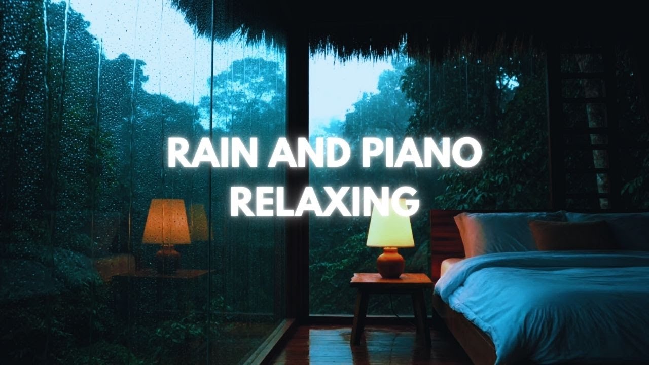 Soft Piano Music with Rain On Window 🌧️ Peaceful Sleep, Relaxing, Deep Sleep Music, Meditation #04