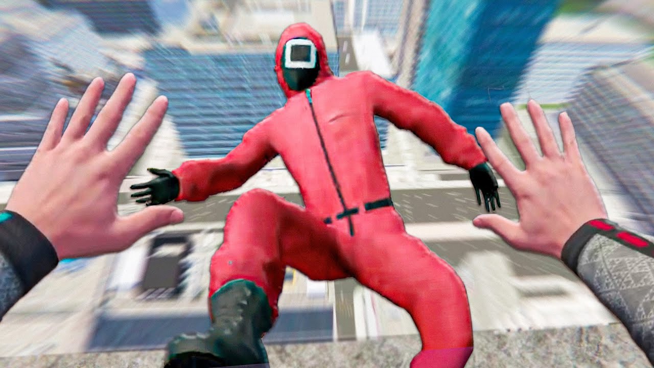 Joguei Seguranças do SQUID GAME do Predio no Bonelab VR Mods