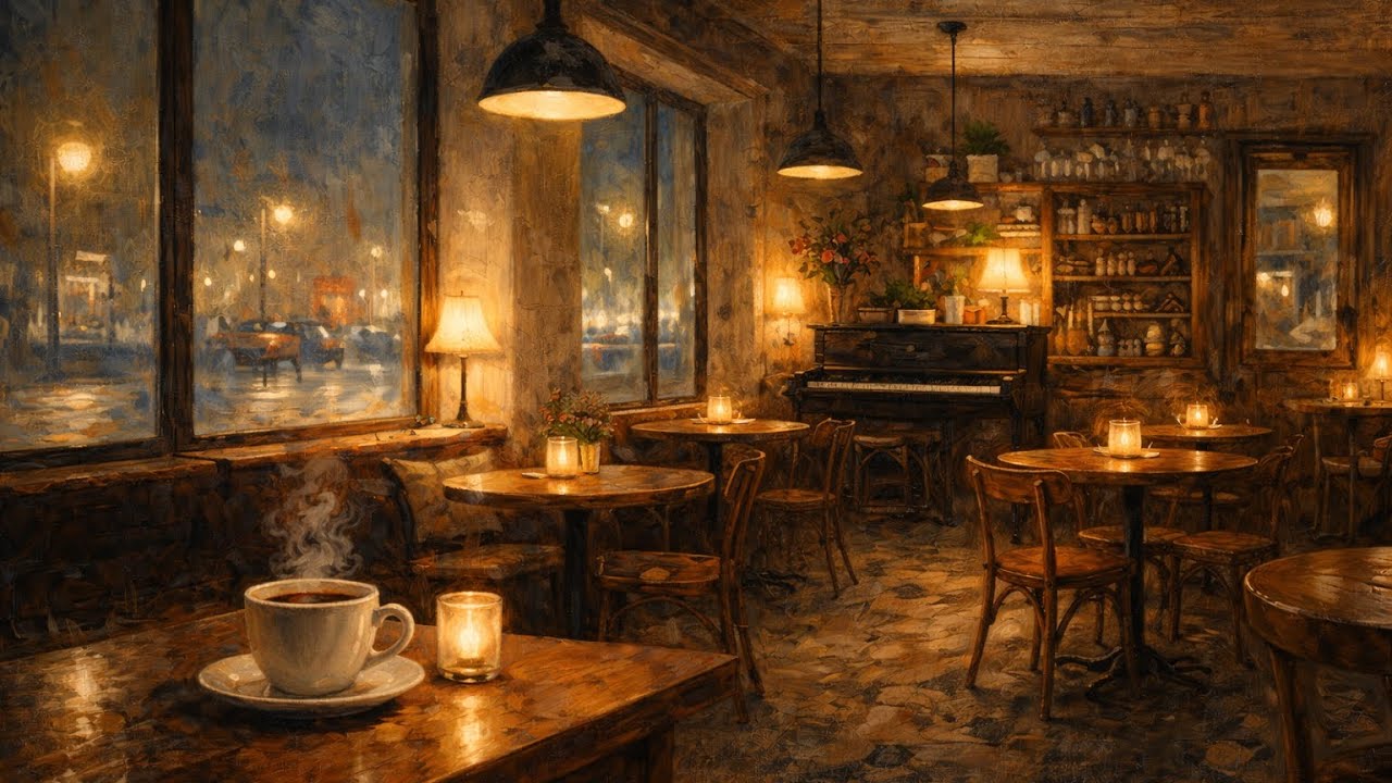 ☕️ Late Night Cafe Jazz | Relaxing Piano Music for Work & Study | 1 Hour