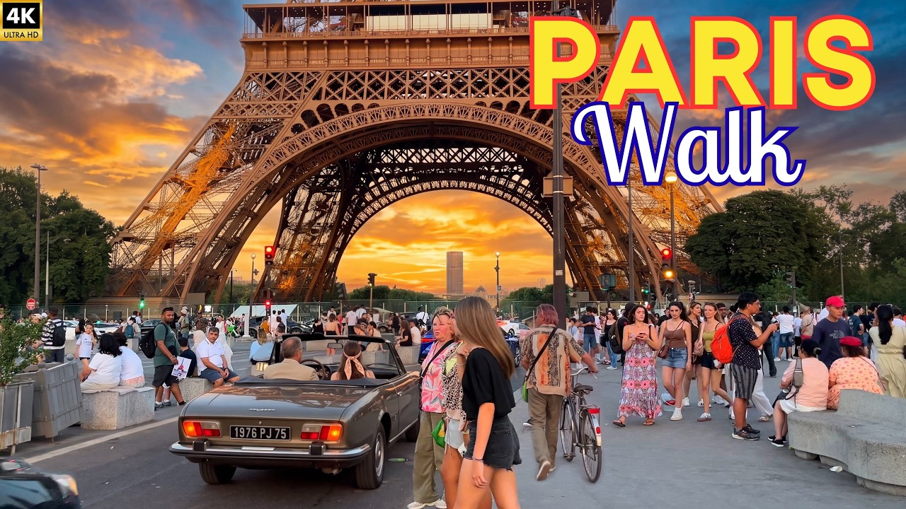 Paris Evening Walk at the Eiffel Tower and Champs-&Eacute;lys&eacute;es &mdash; Hard to Believe Paris Looks Like This!